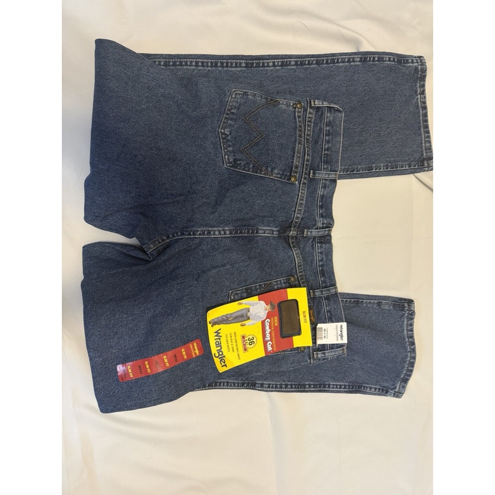 Wrangler Premium Performance Men's Slim Fit Bootcut Jeans Blue Medium Wash